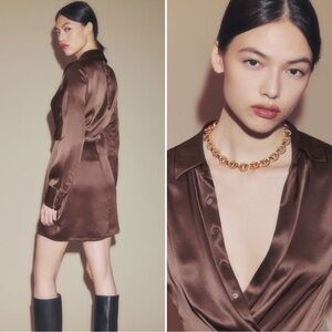 Reformation Alaine Slik Mini Dress